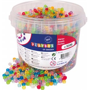 Kleine Kongoperlen transparent - 450 g Kleine Kongoperlen transparent - 450 g