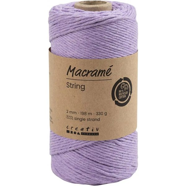 Makramee-Garn, Lila, 198 m