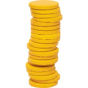 Farbpucks ø 30 mm - warmes Gelb - 20 Stk Farbpucks ø 30 mm - warmes Gelb - 20 Stk