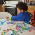 Kundenbild Fingerfarbe, 4 Farben ECO