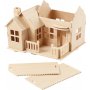 3D-Konstruktionsfigur - Haus mit Terrasse
