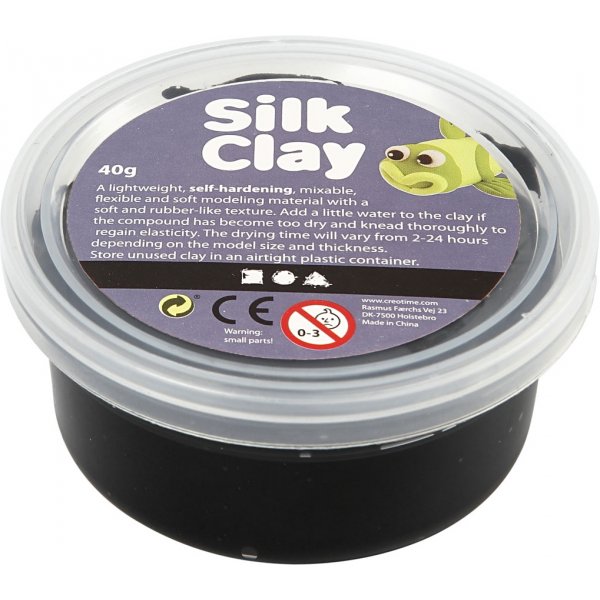 Silk Clay - schwarz - 40 g