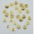 Glocken goldfarben 25 Stück 15 mm Glocken goldfarben 25 Stück 15 mm