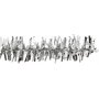 Pfeifenreiniger - 6 mm - Silber - Glitzer - 24 Stk