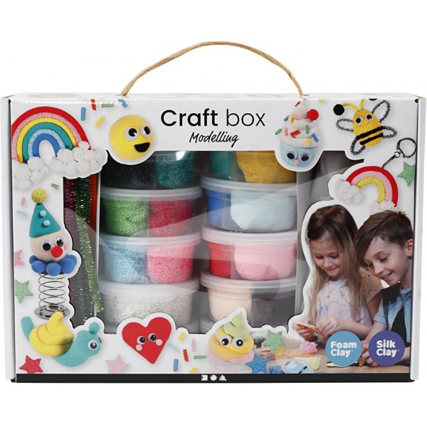 Foam Clay und Silk Clay im Thema Asche - gemischte Farben