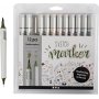 Skizzenmarker - matte Farben - 12 Stk