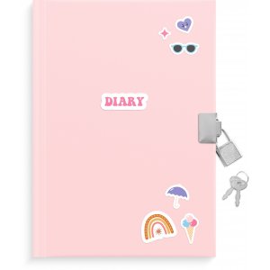 Tagebuch mit Schloss - Pink Tagebuch mit Schloss - Pink