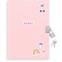 Tagebuch mit Schloss - Pink