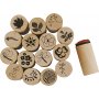 Deco Art Stempelset - Blumen und Bltter - 15-tlg