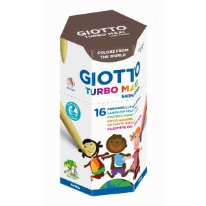 Markierstifte Giotto Turbo Maxi Hautfarben - 16er-Pack Markierstifte Giotto Turbo Maxi Hautfarben - 16er-Pack