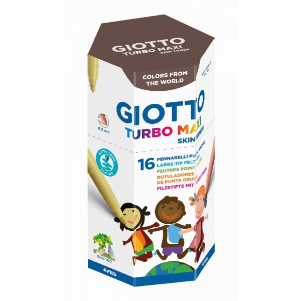 Markierstifte Giotto Turbo Maxi Hautfarben - 16er-Pack