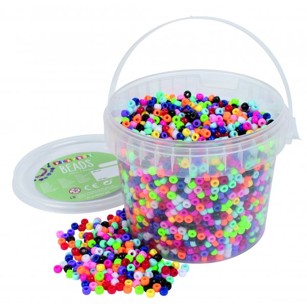 Kleine Kongoperlen Grundfarben - 450 g