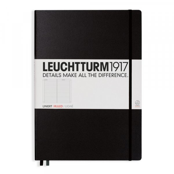 Notizbuch A4+ hart - liniert