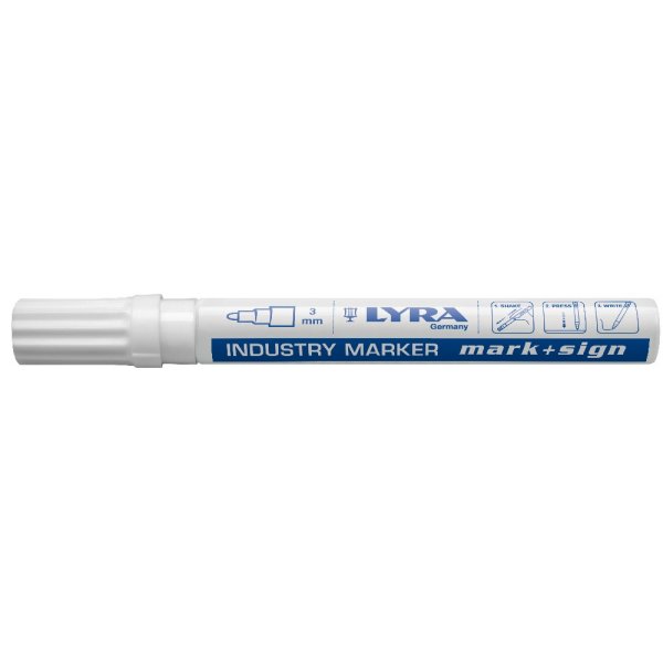 Permanentmarker Mark&Sign 2-4 mm - Wei