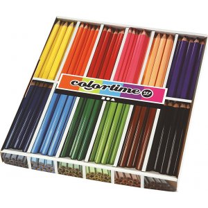 Colortime Buntstifte - gemischte Farben - JUMBO - 12 x 12 Stk Colortime Buntstifte - gemischte Farben - JUMBO - 12 x 12 Stk