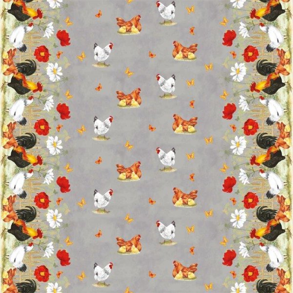 Wachstuch Ostern Grau