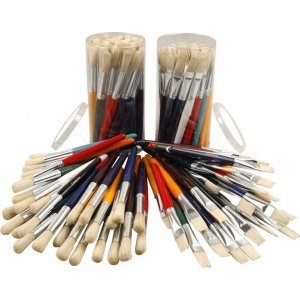 Kinderpinsel - rund und flach - 60 Stk Kinderpinsel - rund und flach - 60 Stk
