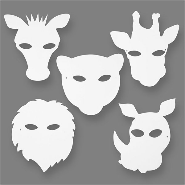 TeaCH Me - Pappfiguren - Dschungelmasken - 16 Stk