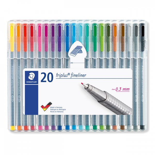 Fineliner Triplus 0,3 mm - 20 Stifte