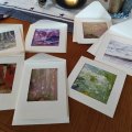 Kundenbild Passepartoutkarte mit Umschlag - gebrochenes Weiß - 10 Sets