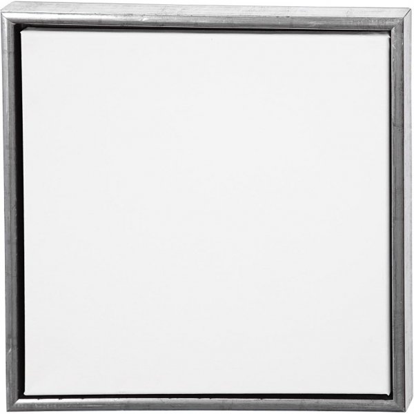 ArtistLine Leinwand mit Rahmen - Antiksilber/Wei - 44 x 44 cm
