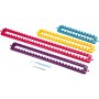 Rechteckige Strickringe mit Nadeln und Haken - 4 Stk