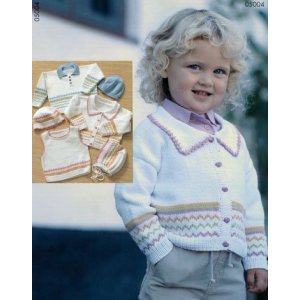 Strickanleitungen - Kinderset mit Bordüren Strickanleitungen - Kinderset mit Bordüren