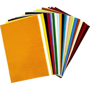 Hobbyfilz - gemischte Farben - 24 Blatt Hobbyfilz - gemischte Farben - 24 Blatt