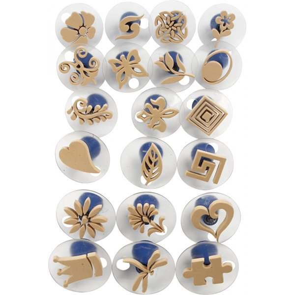 Schaumstoffstempel mit Griffen - 20 Stk