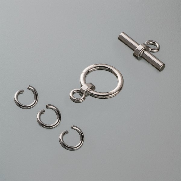 Stangenschloss  18 mm - Altsilber 1 Stck