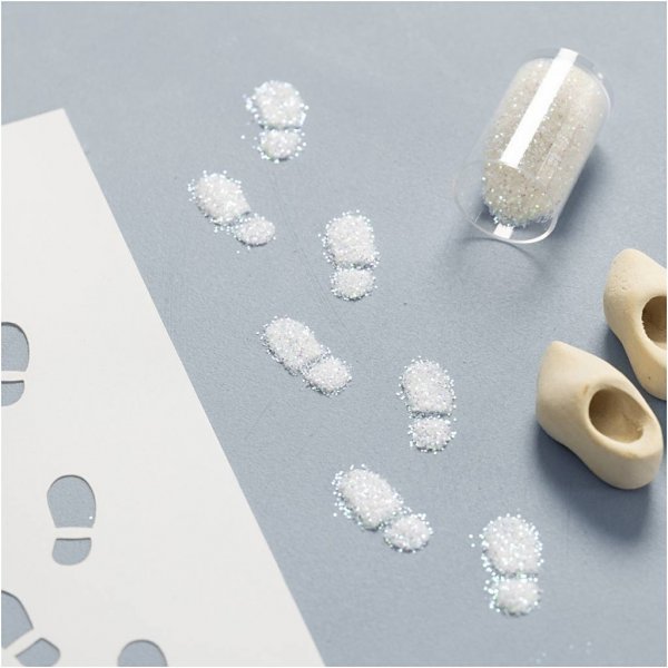 Mini-DIY-Kit Weihnachtsmanntür - Fußabdruck Mini-DIY-Kit Weihnachtsmanntür - Fußabdruck