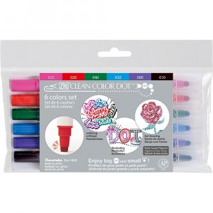 Pigmentpfannen ZIG Clean Color Dot - 6 Stifte Pigmentpfannen ZIG Clean Color Dot - 6 Stifte