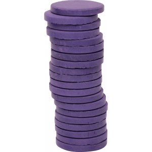 Farbpucks ø 30 mm - Lila - 20 Stk Farbpucks ø 30 mm - Lila - 20 Stk