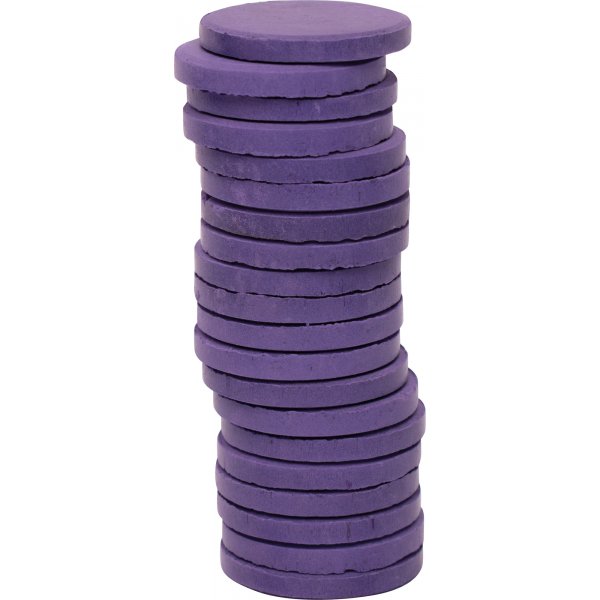 Farbpucks  30 mm - Lila - 20 Stk