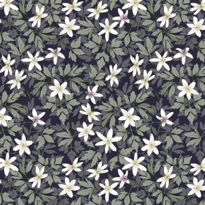 Plane PVC gemustert Anemone - Blau Plane PVC gemustert Anemone - Blau