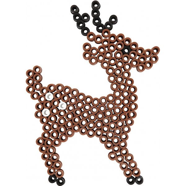 Perlenplättchen - klar - Teddybär - Auto - Rentier - Ente und Hase - JUMBO - 5 Stk Perlenplättchen - klar - Teddybär - Auto - Rentier - Ente und Hase - JUMBO - 5 Stk