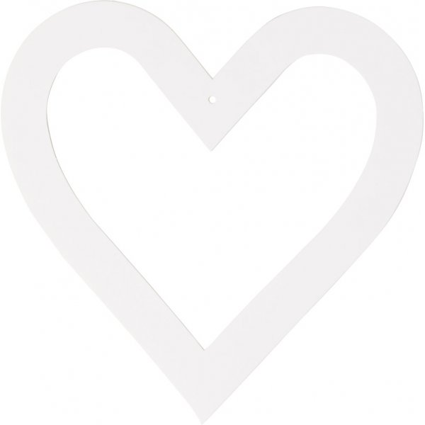 Teach Me Herzrahmen - wei - 16 Stck