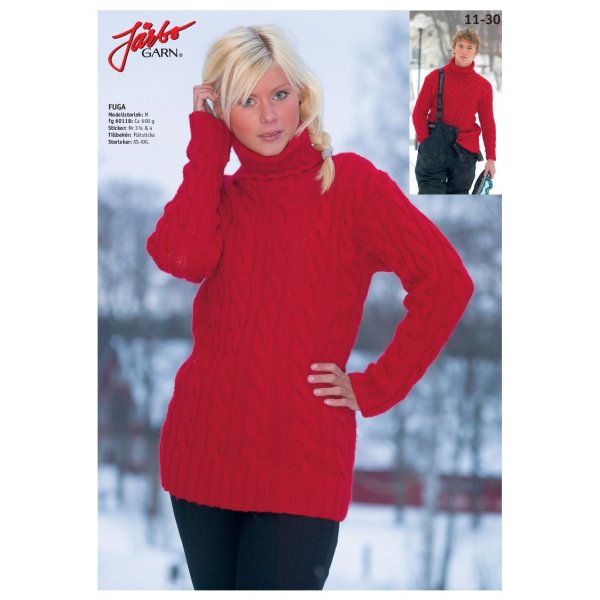Strickanleitung - Poloshirt mit Zopfmuster (Damen)