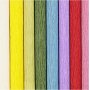Krepppapier - Standardfarben - 8 Blatt