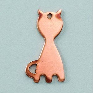 Anhänger 25 x 13 mm - Kat Anhänger 25 x 13 mm - Kat