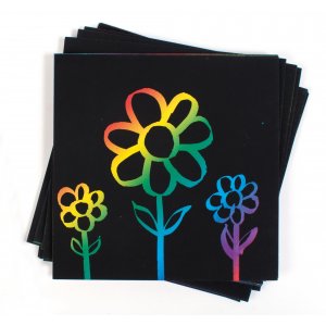 Kratzbrett Regenbogen - 100 Blatt Kratzbrett Regenbogen - 100 Blatt