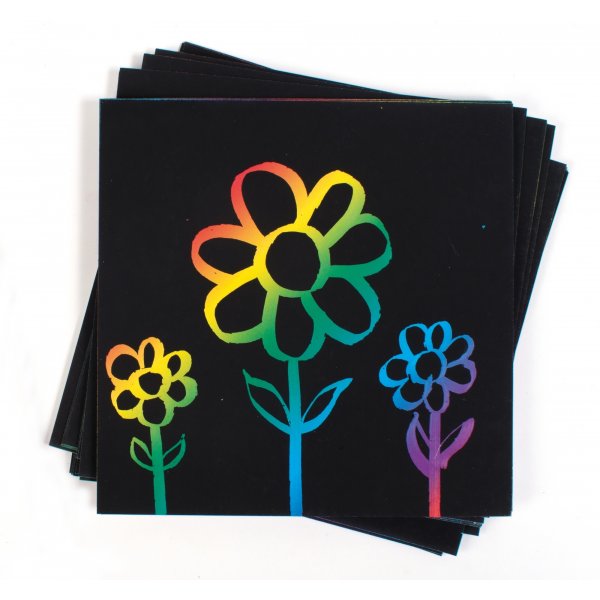 Kratzbrett Regenbogen - 100 Blatt