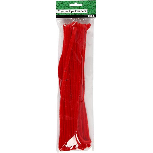Pfeifenreiniger - 9 mm - rot - 25 Stk