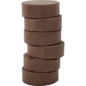Farbpucks 55-57 mm - dunkelbraun - 6 Stk Farbpucks 55-57 mm - dunkelbraun - 6 Stk