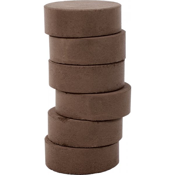 Farbpucks 55-57 mm - dunkelbraun - 6 Stk