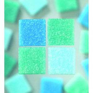 MosaixPro - Glasmosaik 10 x 10 mm - Türkis Mix 1.000 g ~ 1.500 Stk. MosaixPro - Glasmosaik 10 x 10 mm - Türkis Mix 1.000 g ~ 1.500 Stk.
