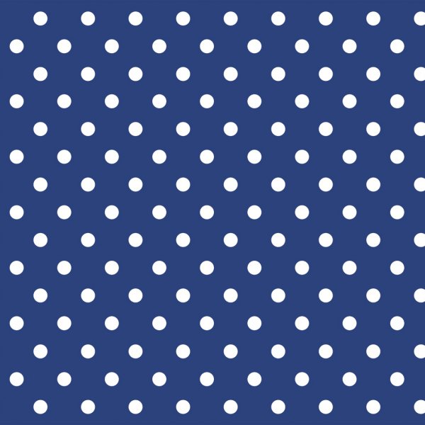 Wachstuch PVC Dot - Blau