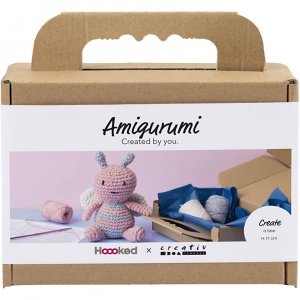 DIY-Set Amigurumi Honigbiene in Pastellfarben - 1 Packung.