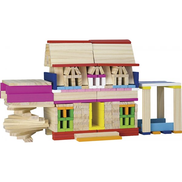 VIGA kreative Holzkltze - gemischte Farben - 250 Stck