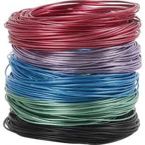 Aluminiumdraht - Ø1,5 mm - gemischte Farben - 5x20 m Aluminiumdraht - Ø1,5 mm - gemischte Farben - 5x20 m